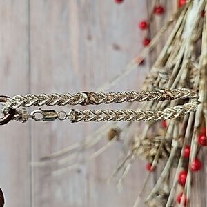 VINTAGE PERU CPT 925 DOUBLE STRAND ROPE BRACELET